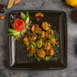 الجمبري مع الثوم والزنجبيل